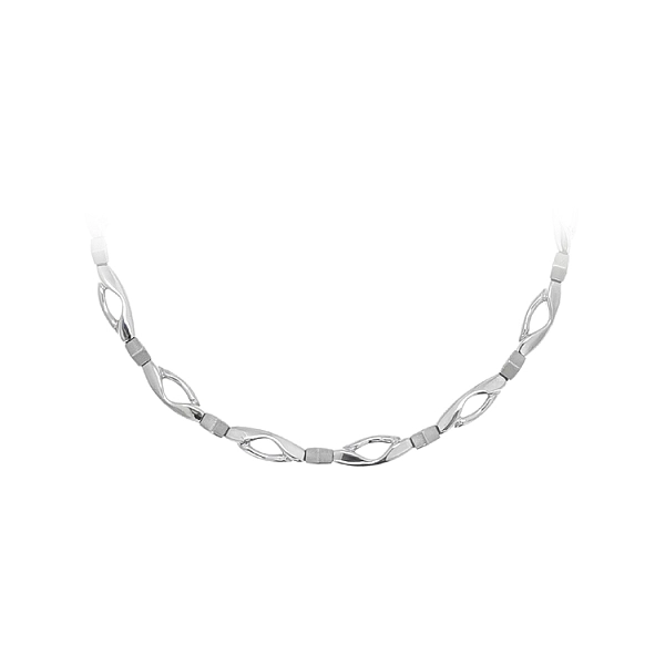 Damen Weißgold Halskette