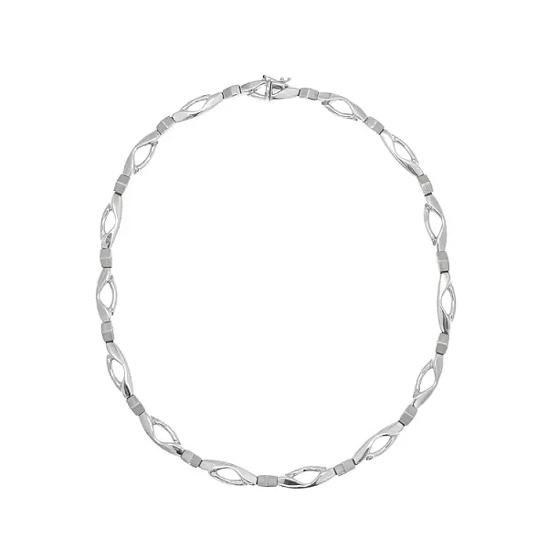 Damen Weißgold Halskette