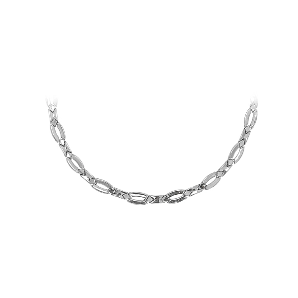 Damen Weißgold Halskette