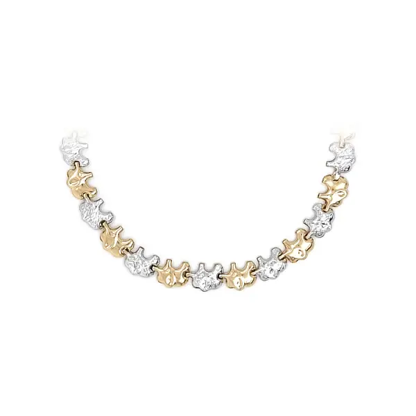 Damen-Halskette aus Kombinationsgold