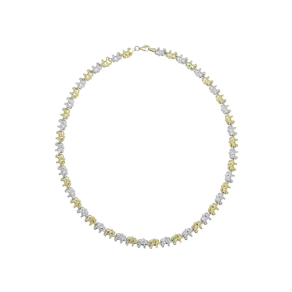 Damen-Halskette aus Kombinationsgold