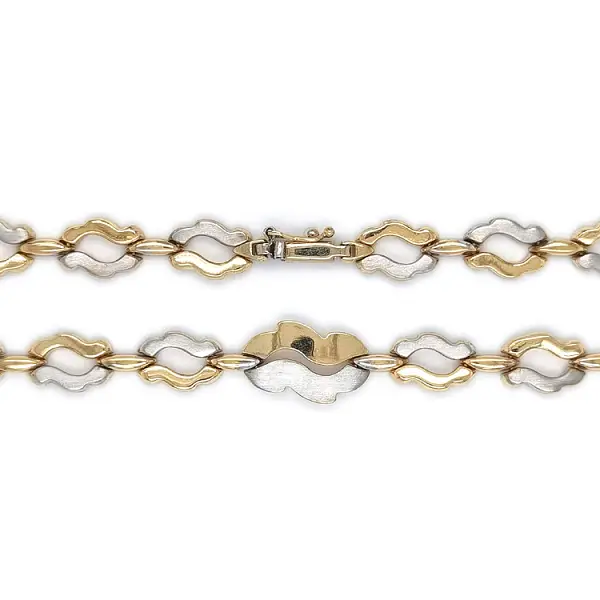 Damen-Halskette aus Kombinationsgold