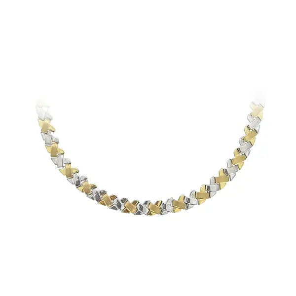 Damen-Halskette aus Kombinationsgold