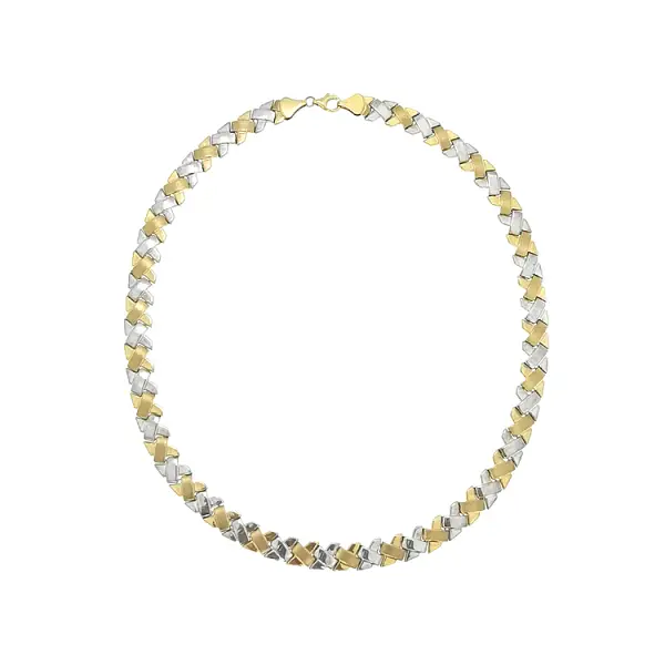 Damen-Halskette aus Kombinationsgold