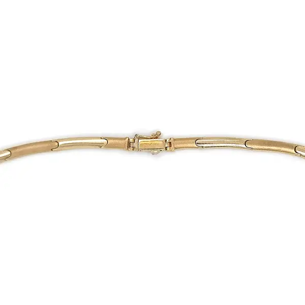 Gold Damenhalskette mit Zirkonen