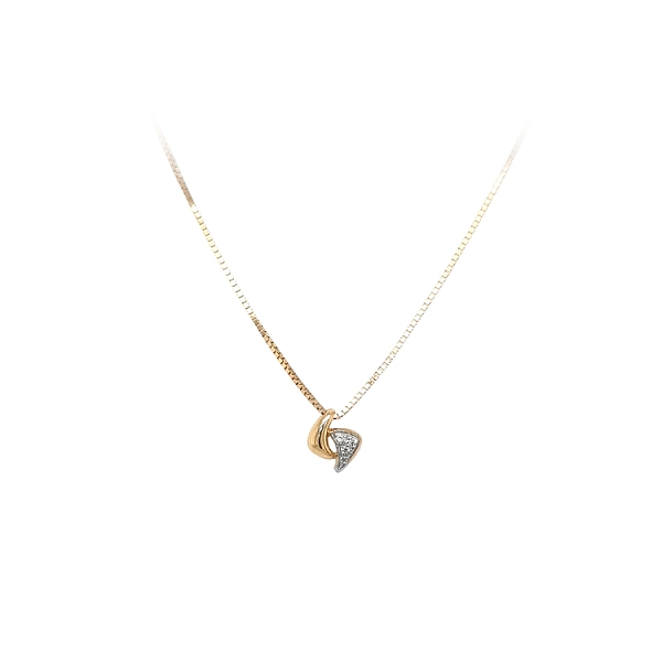 Goldhalskette mit Zirkonen