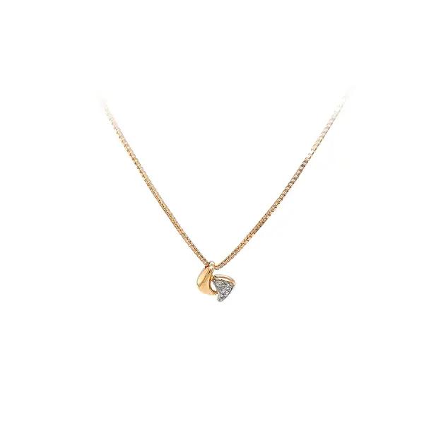 Goldhalskette mit Zirkonen