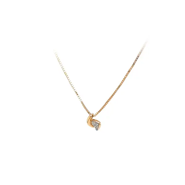 Goldhalskette mit Zirkonen