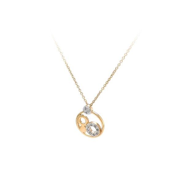 Goldhalskette mit Zirkonen