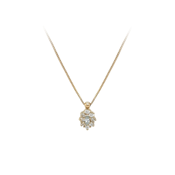 Goldhalskette mit Zirkonen
