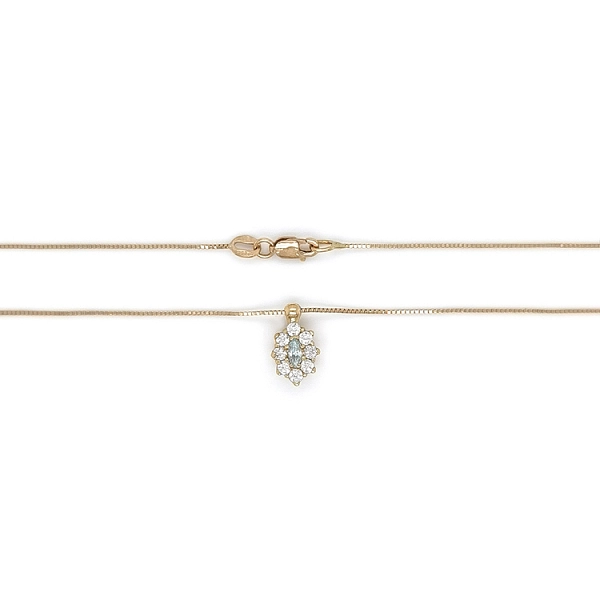 Goldhalskette mit Zirkonen