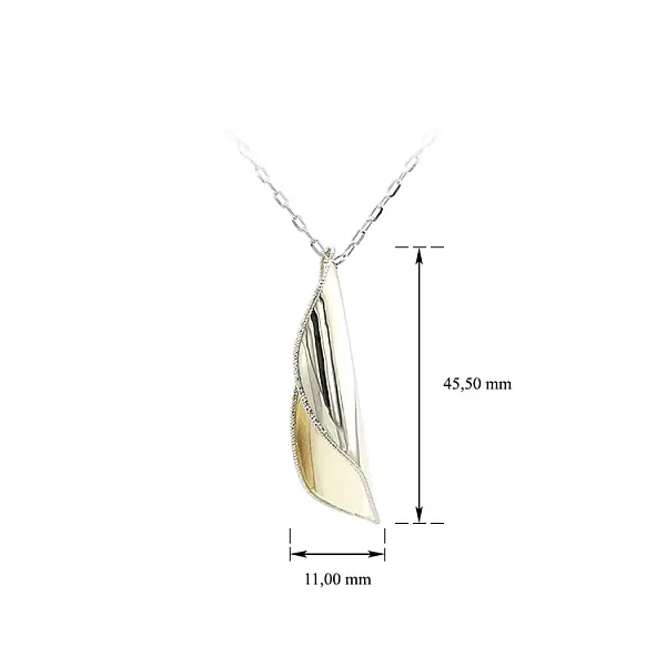 Damen-Halskette aus Kombinationsgold