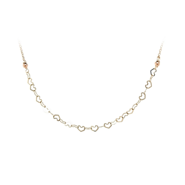 Gold Damen Halskette Herzen