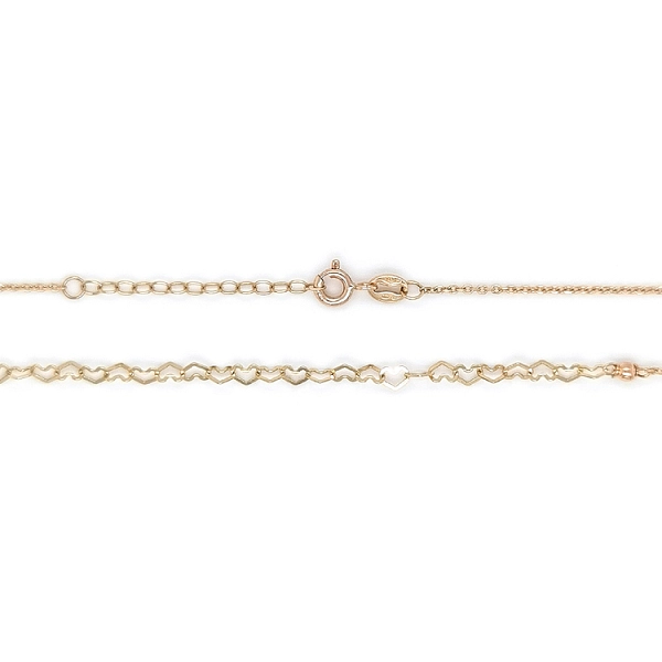 Gold Damen Halskette Herzen