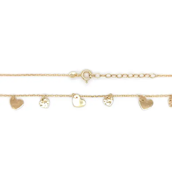 Gold Damen Halskette Herzen