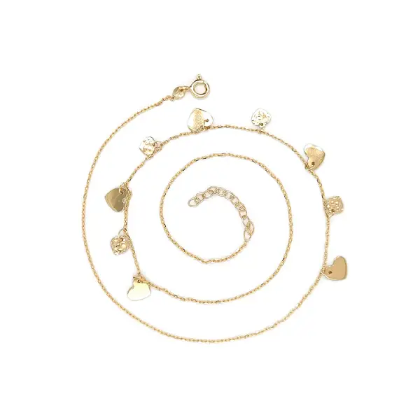 Gold Damen Halskette Herzen