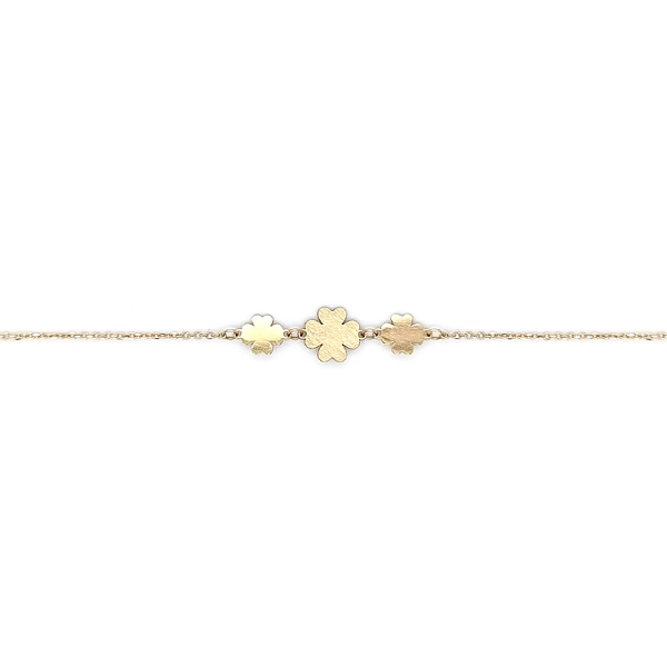 Gold Damen Halskette Blumen