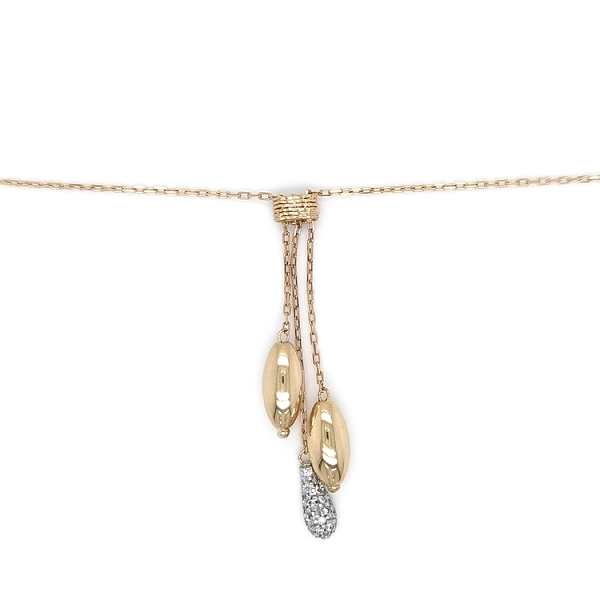 Halskette mit Zirkonias in Gold