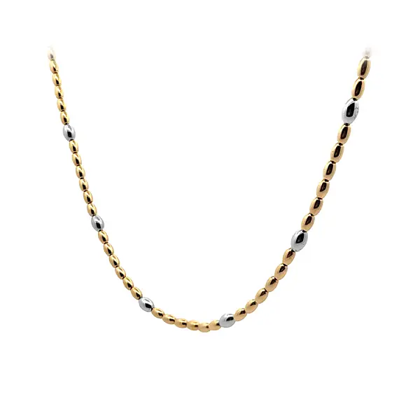 Halskette aus kombiniertem Gold