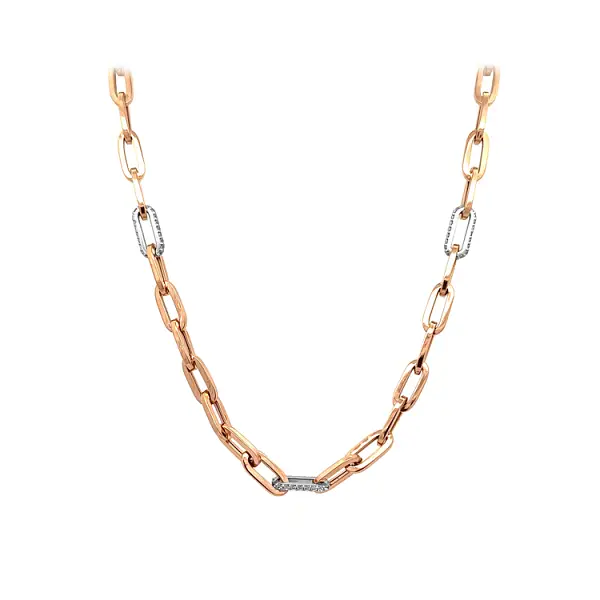 Damenhalskette aus Kombinationsgold