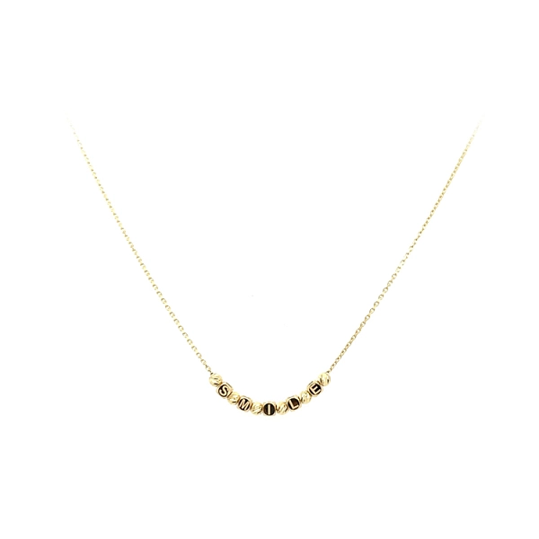 Gold Ladies Smile Halskette