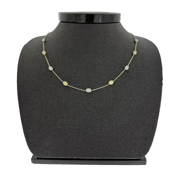 Damen-Halskette aus Kombinationsgold