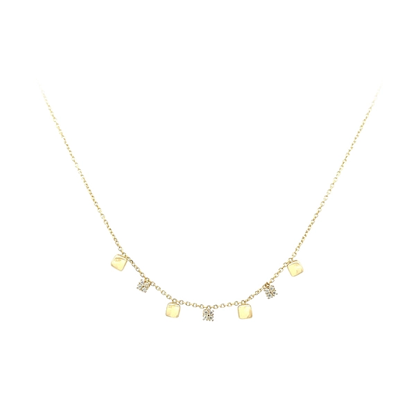 Goldhalskette mit Zirkonen