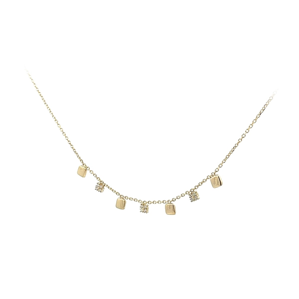 Goldhalskette mit Zirkonen