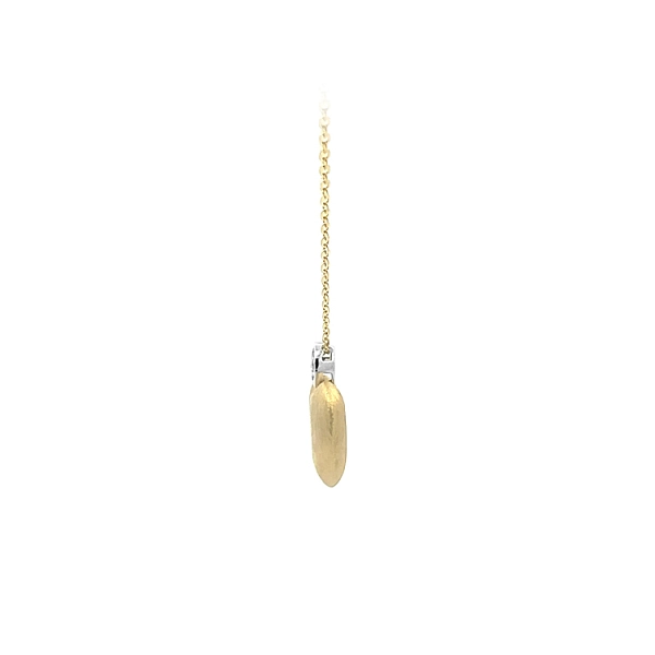 Goldherz-Halskette mit Zirkonias