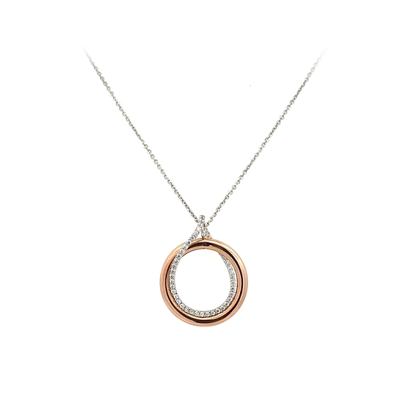 Goldhalskette mit Zirkonen