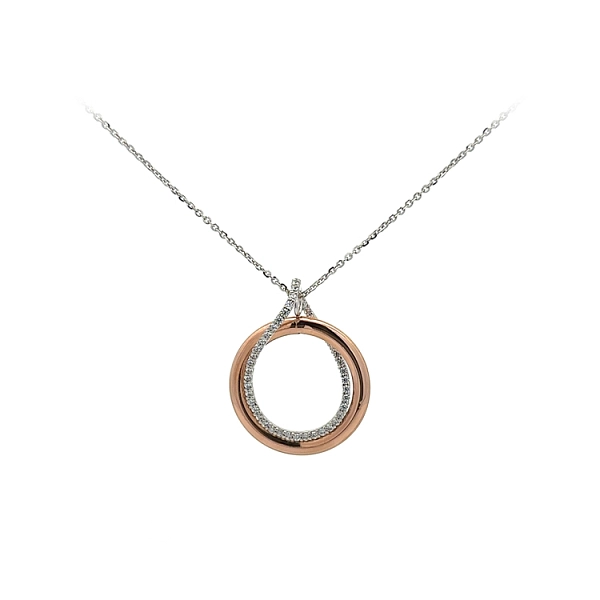 Goldhalskette mit Zirkonen