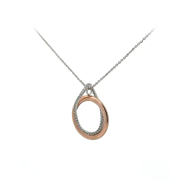 Goldhalskette mit Zirkonen