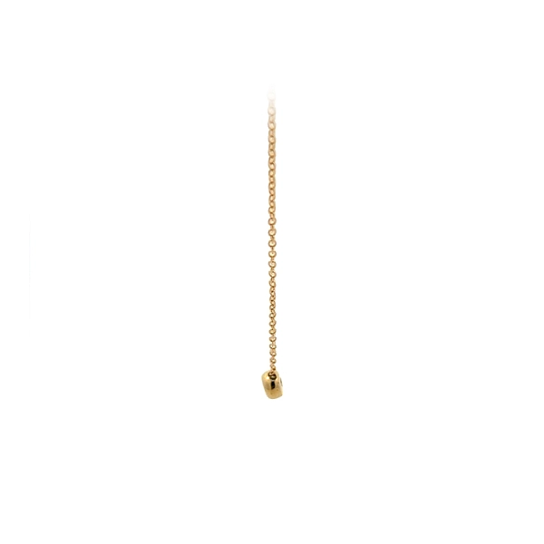 Gold Solitär Halskette mit Zirkon