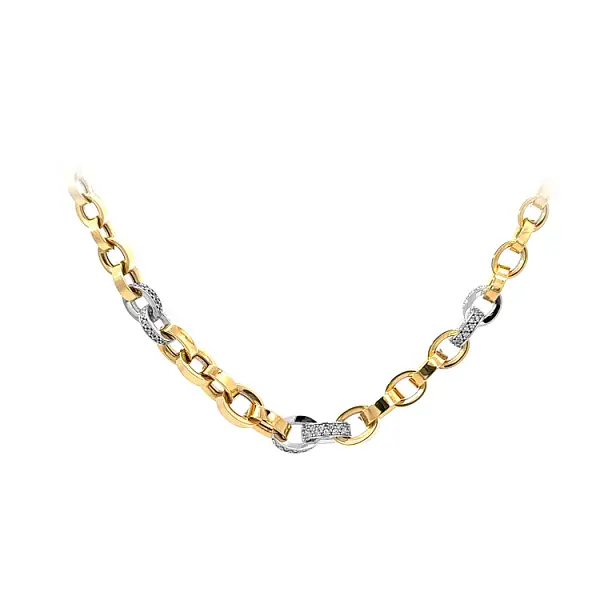 Halskette mit Zirkonen in Gold