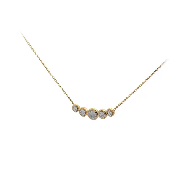 Halskette aus kombiniertem Gold