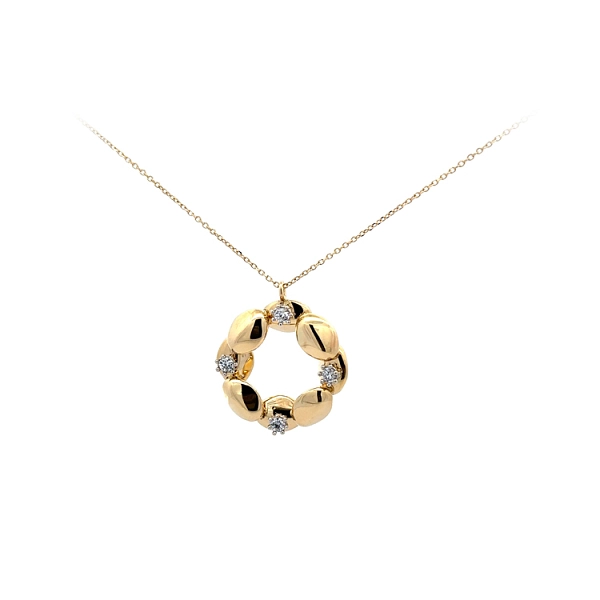 Goldhalskette mit Zirkonen