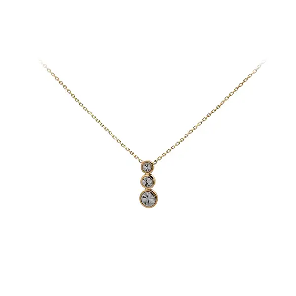 Halskette aus kombiniertem Gold