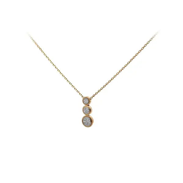 Halskette aus kombiniertem Gold