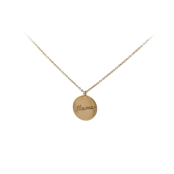 Goldene Halskette Mama