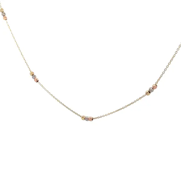 Halskette aus kombiniertem Gold