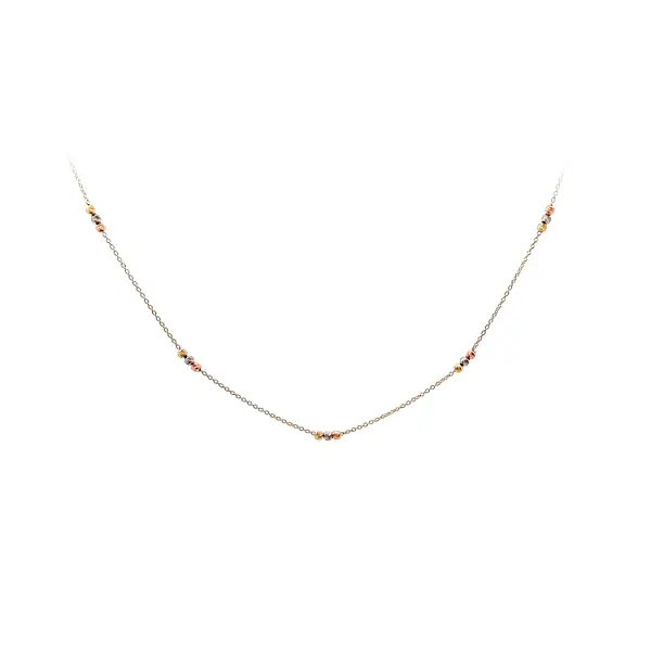 Halskette aus kombiniertem Gold