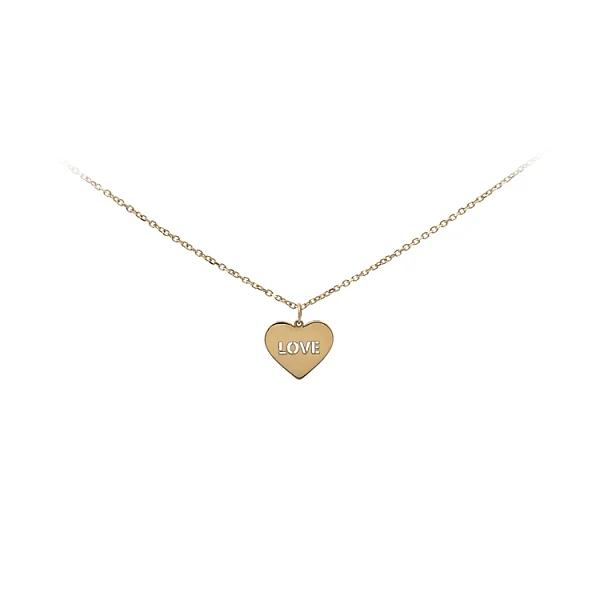 Gold Herz Liebe Halskette