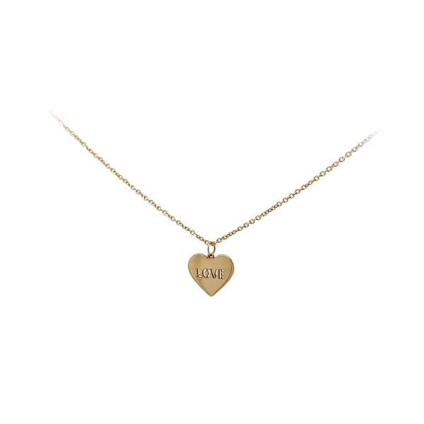 Gold Herz Liebe Halskette