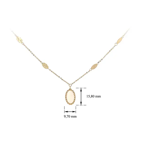 Gold Halskette mit Perle