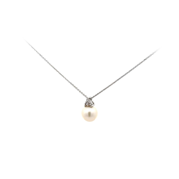 Halskette mit Weißgoldperle