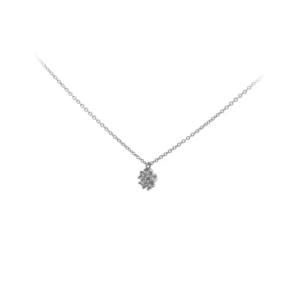 Halskette mit Zirkonen aus Weißgold