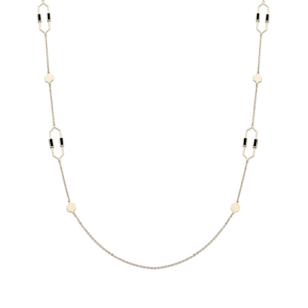 Gold-Halskette mit Emaille