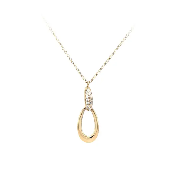 Goldhalskette mit Zirkonen