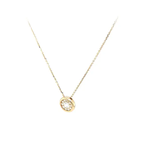 Goldhalskette mit Zirkonen