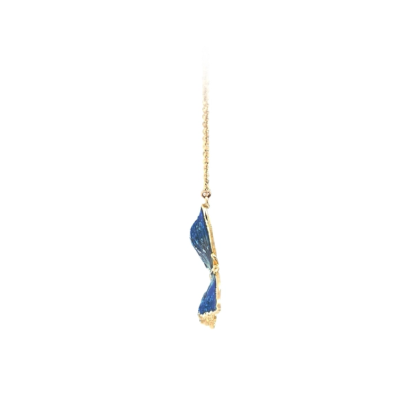 Gold Halskette Schmetterling mit Emaille
